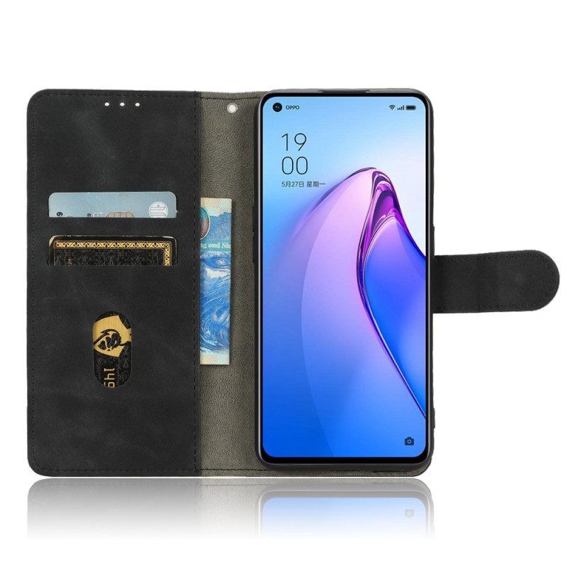 Flip Case Für Oppo Reno 8 Pro Mit Kordel Schlicht Mit Riemen