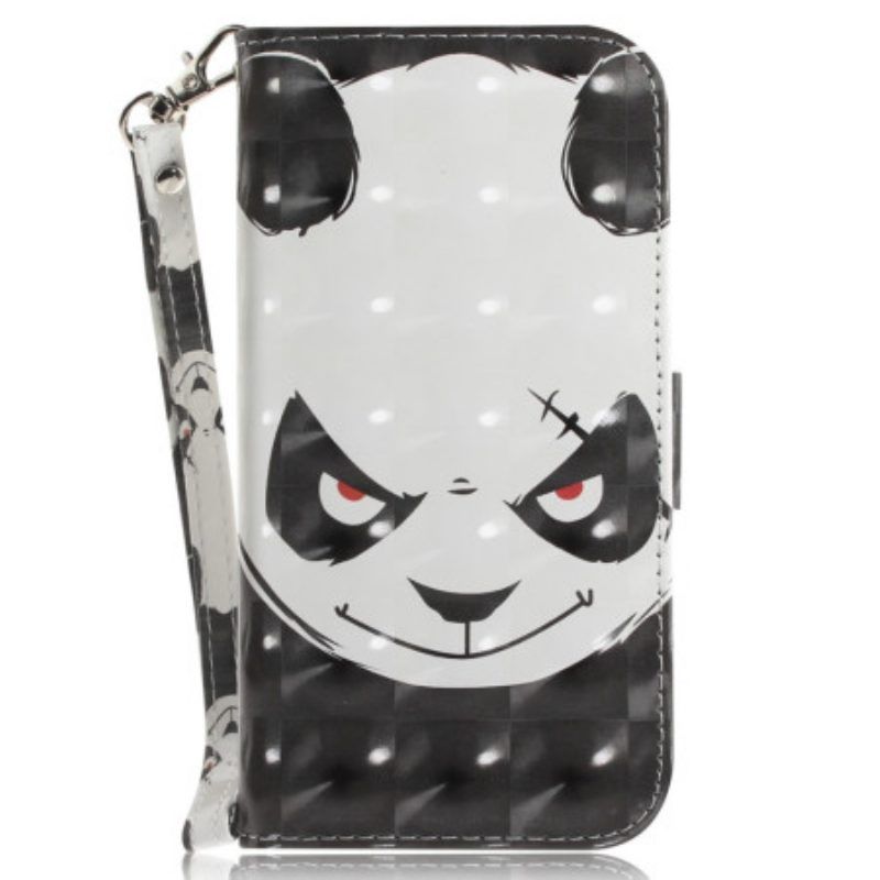 Flip Case Für Oppo Reno 8 Pro Wütender Panda