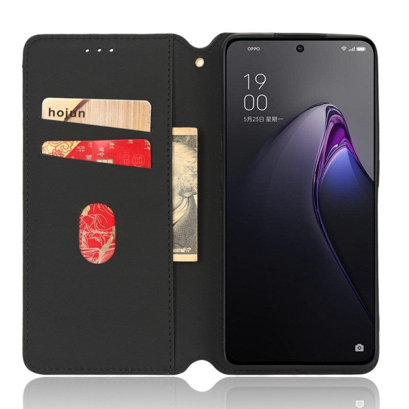 Schutzhülle Für Oppo Reno 8 Pro Flip Case 3d-würfel-ledereffekt