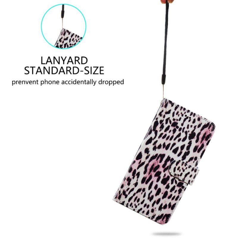 Lederhüllen Oppo A98 5g Leopardenmuster Mit Riemen