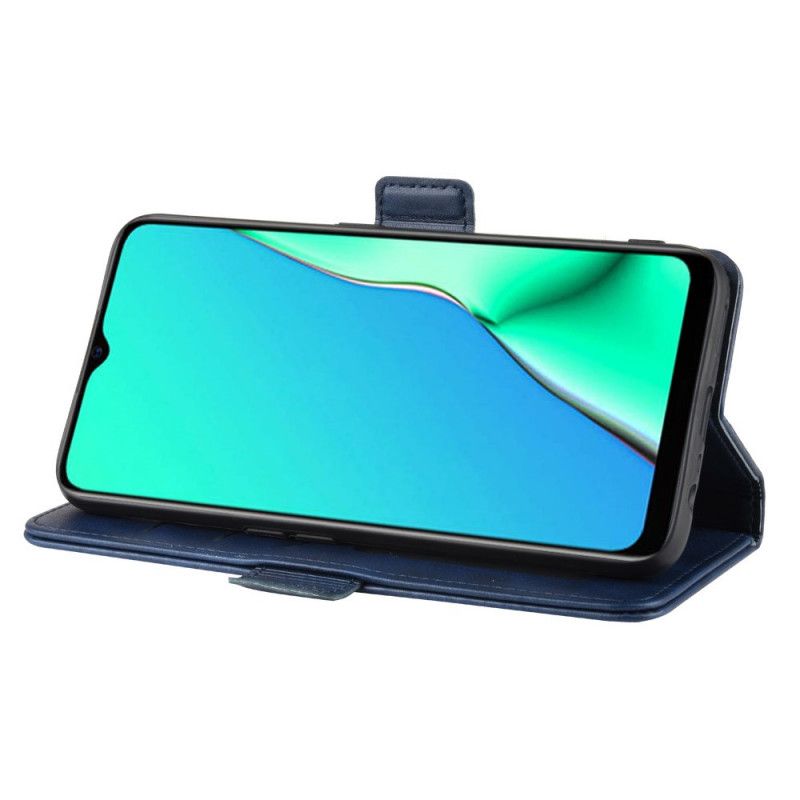 Lederhüllen Oppo A9 2020 Schwarz Premium-Ledereffekt