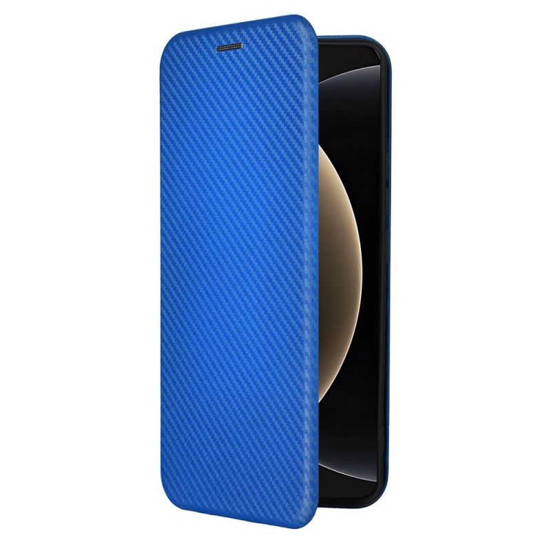 Flip Case Xiaomi 15 Ultra Gebürstete Kohlefaser