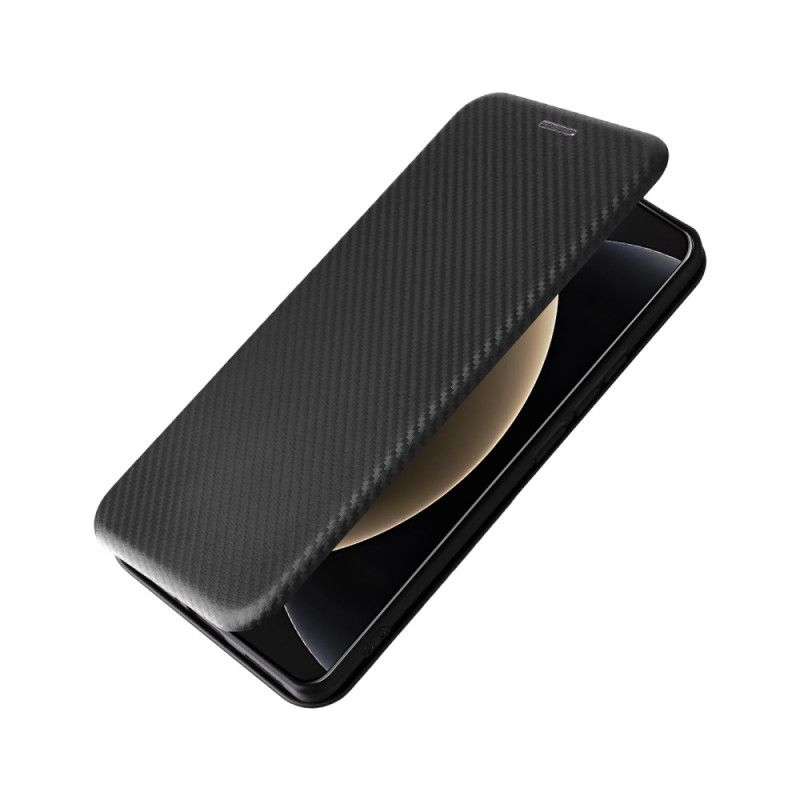 Flip Case Xiaomi 15 Ultra Gebürstete Kohlefaser