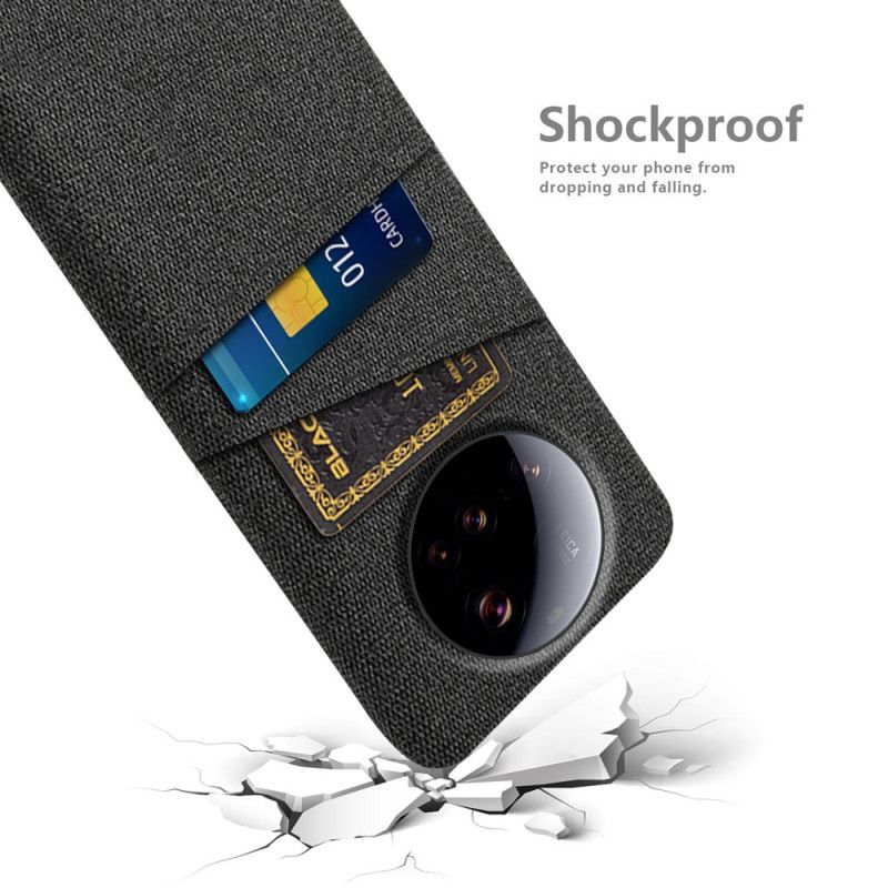 Hülle Xiaomi 15 Ultra Handyhülle Doppelkartenhalter Aus Stoff