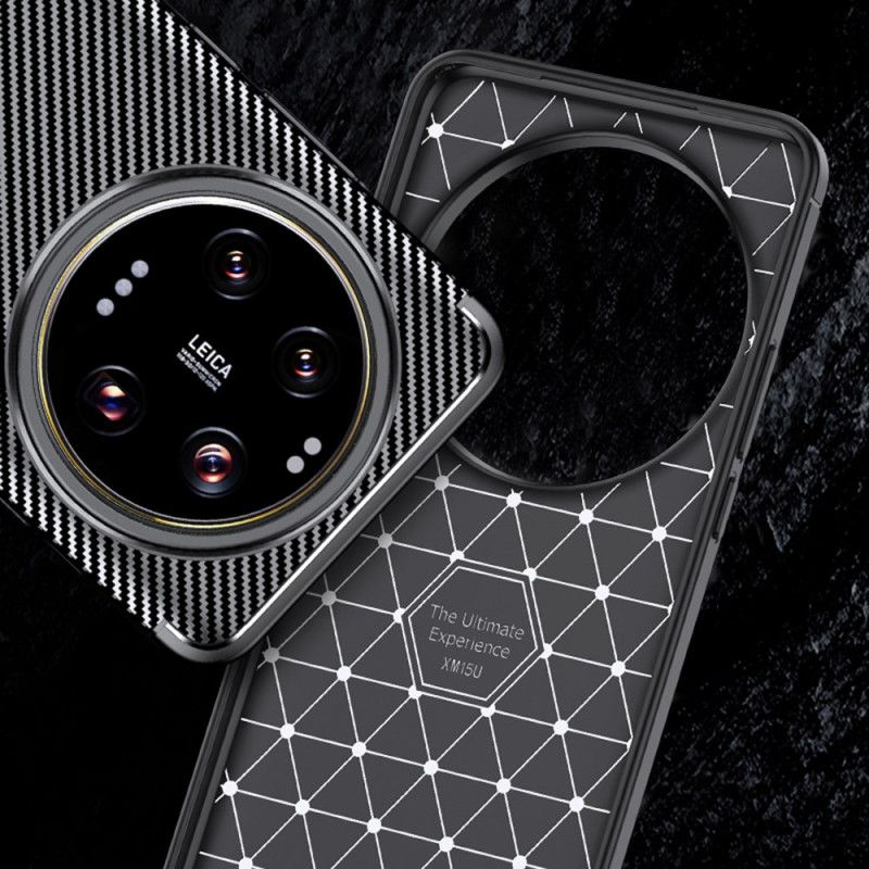 Hülle Xiaomi 15 Ultra Handyhülle Kohlefaser Textur