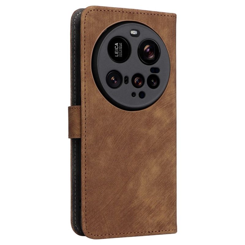 Lederhüllen Für Xiaomi 15 Ultra Rfid-blockierung In Wildlederoptik
