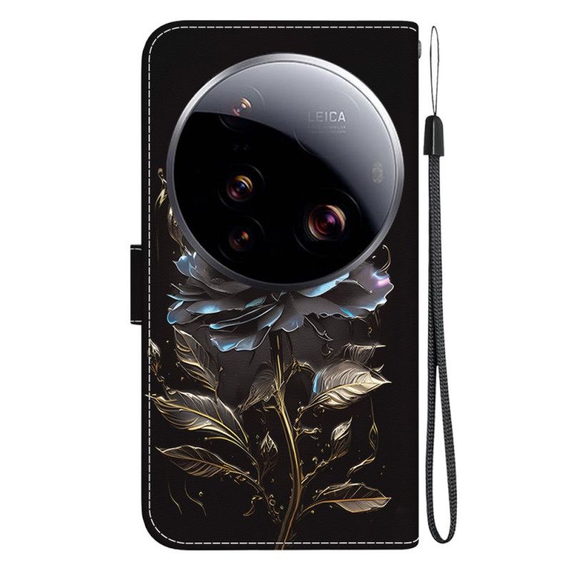 Lederhüllen Für Xiaomi 15 Ultra Schwarze Rose