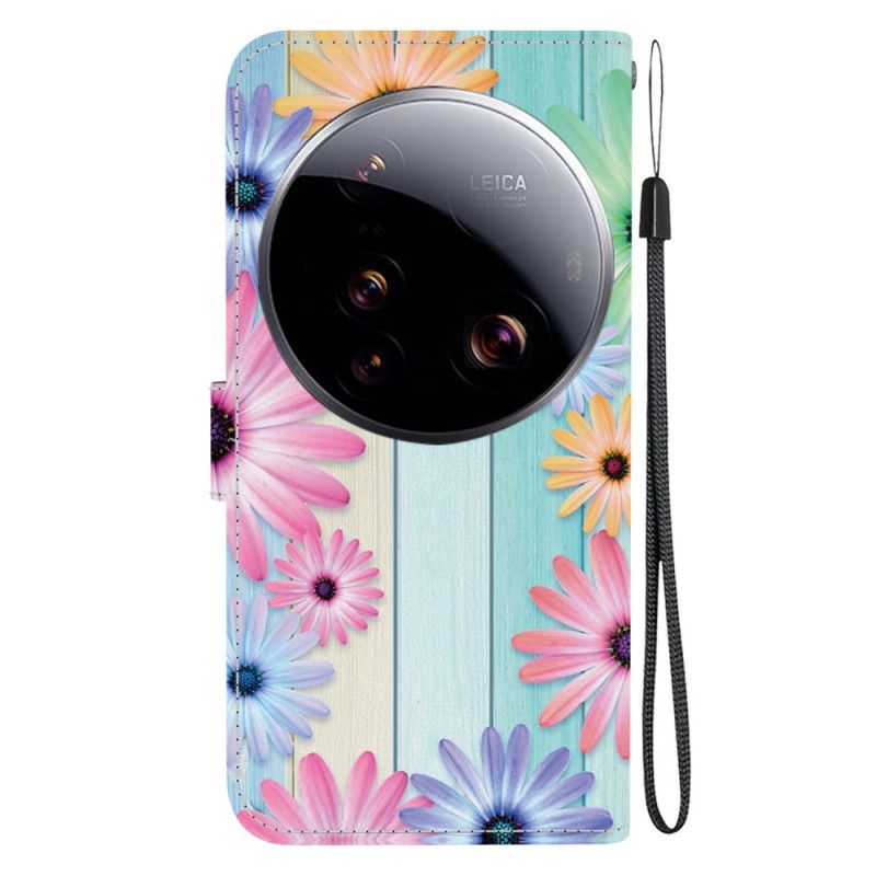 Lederhüllen Xiaomi 15 Ultra Bunte Sonnenblumen