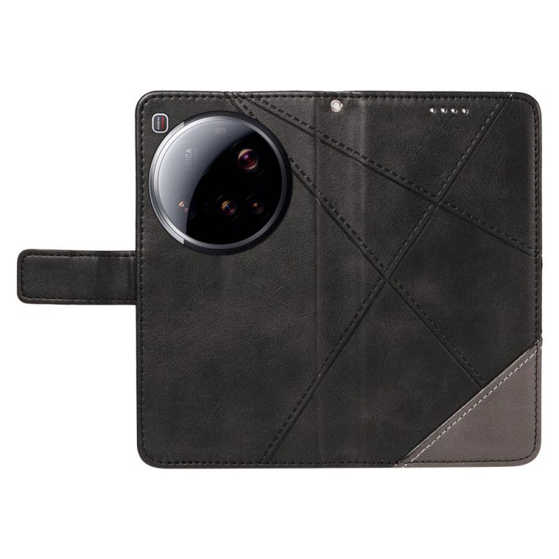 Lederhüllen Xiaomi 15 Ultra Geometrisches Design