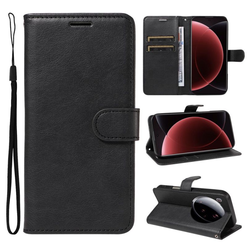 Lederhüllen Xiaomi 15 Ultra Glattes Kunstleder