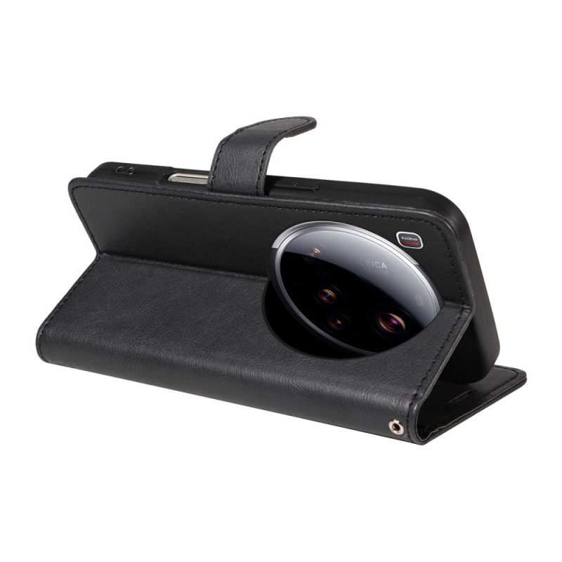 Lederhüllen Xiaomi 15 Ultra Glattes Kunstleder