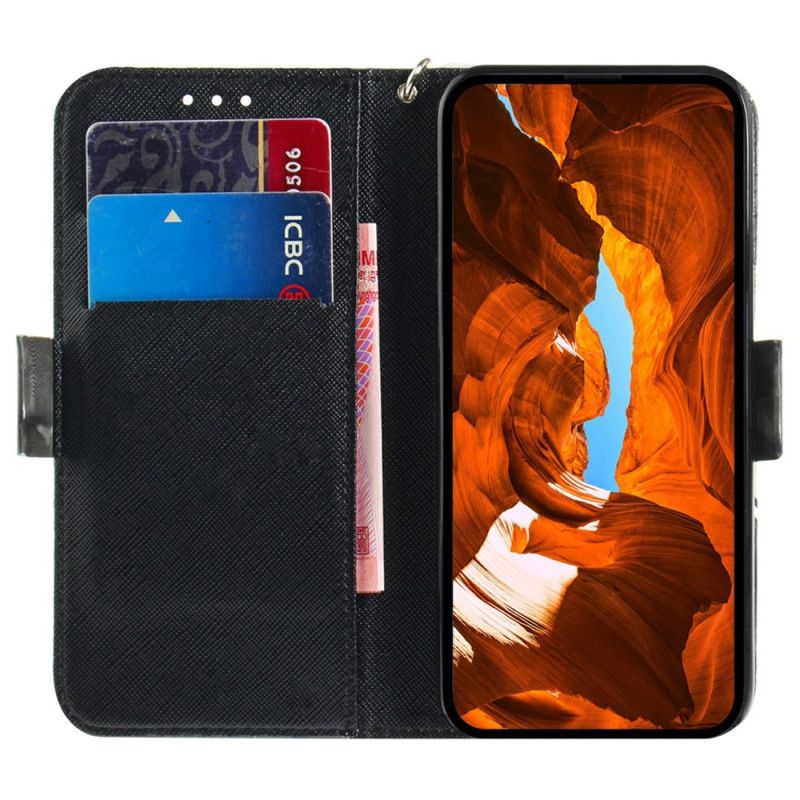 Lederhüllen Xiaomi 15 Ultra Grünes Mandala Mit Umhängeband
