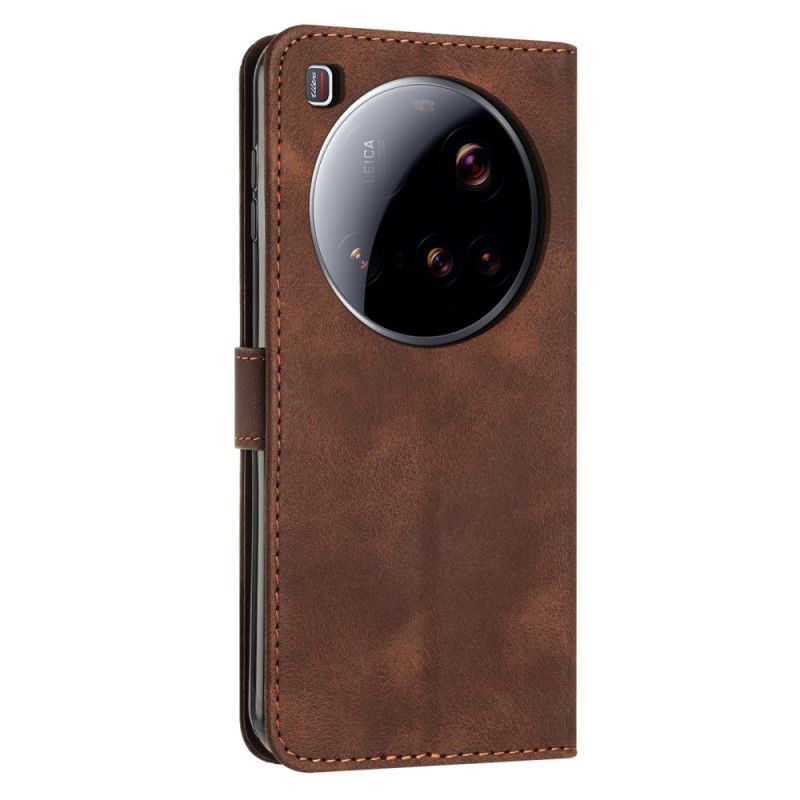 Lederhüllen Xiaomi 15 Ultra Handyhülle Geometrisches Linienarmband