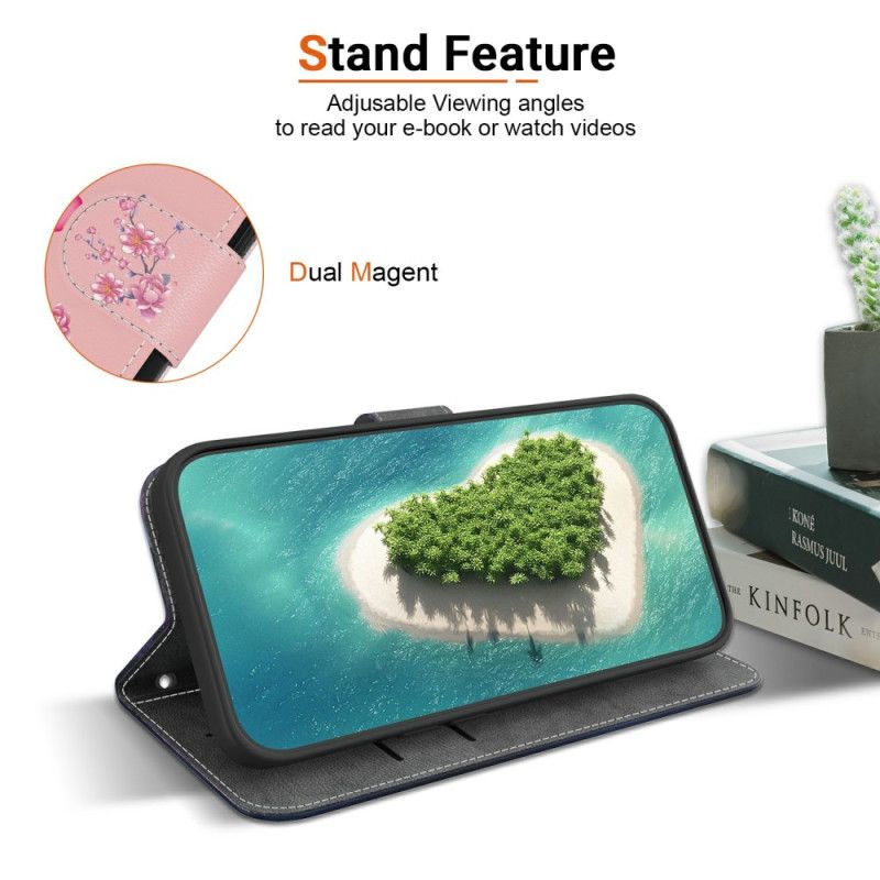 Lederhüllen Xiaomi 15 Ultra Handyhülle Kirschblütenmuster