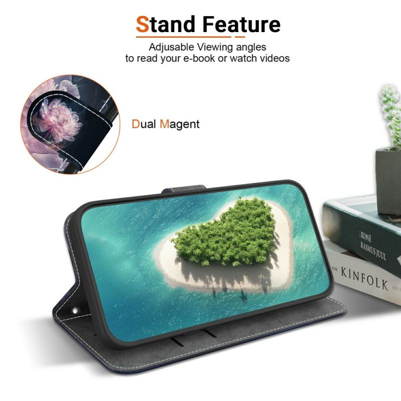 Lederhüllen Xiaomi 15 Ultra Handyhülle Lila Pfingstrose