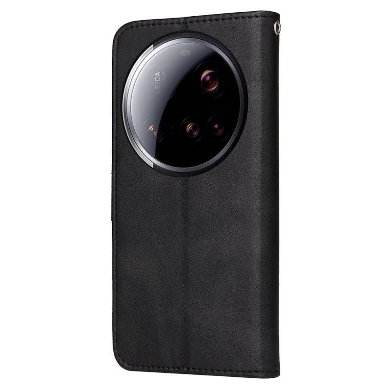 Lederhüllen Xiaomi 15 Ultra Handyhülle Strukturiertes Kunstleder