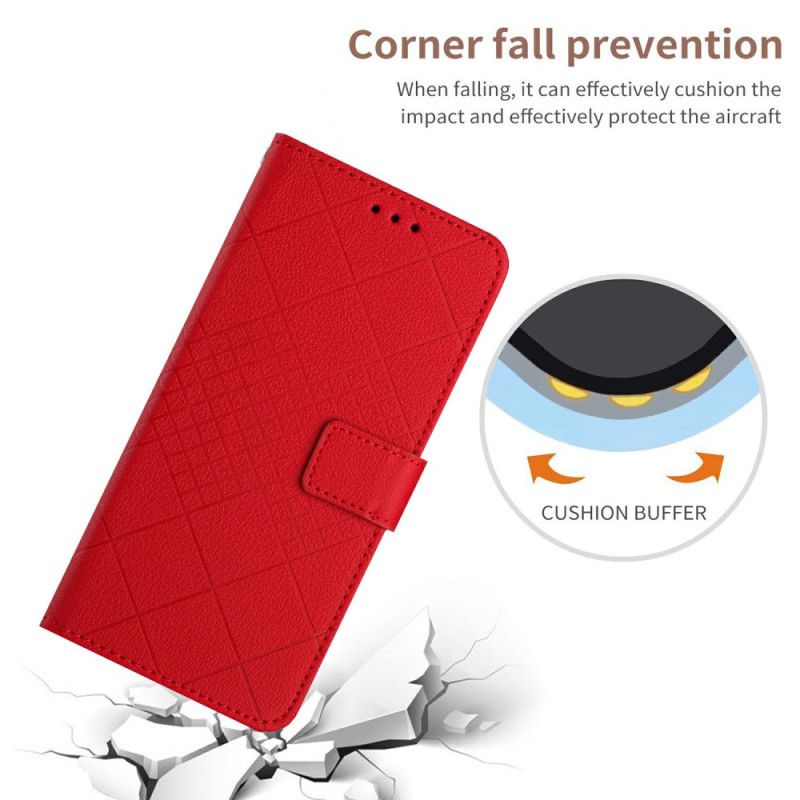Lederhüllen Xiaomi 15 Ultra Rautenmuster