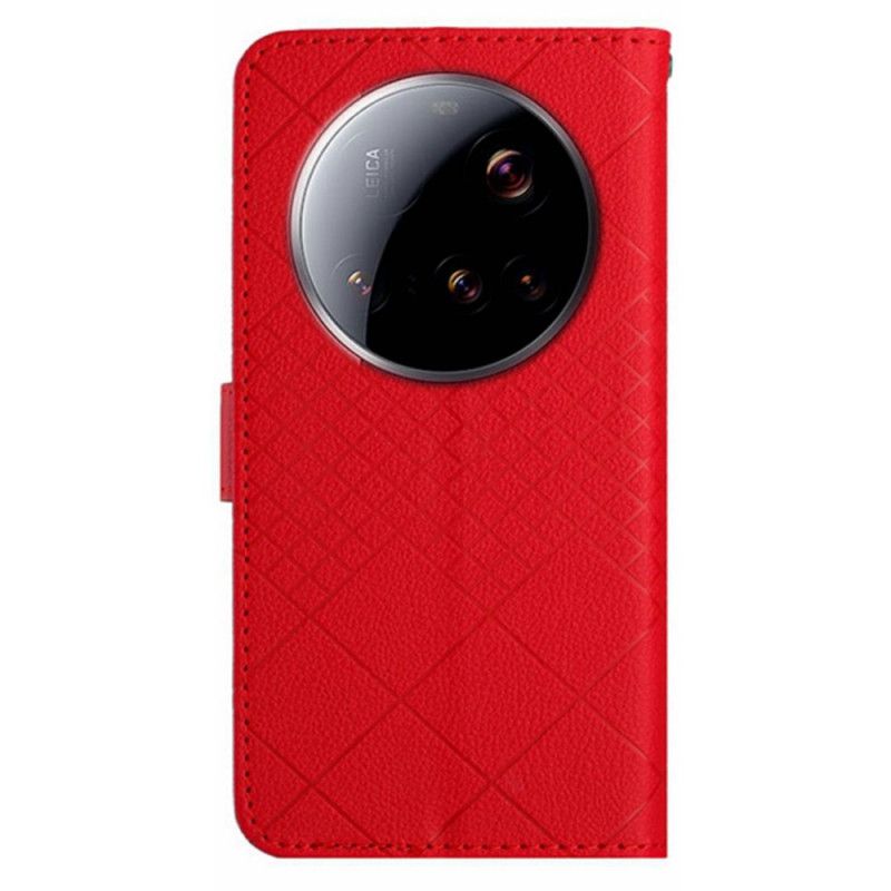 Lederhüllen Xiaomi 15 Ultra Rautenmuster