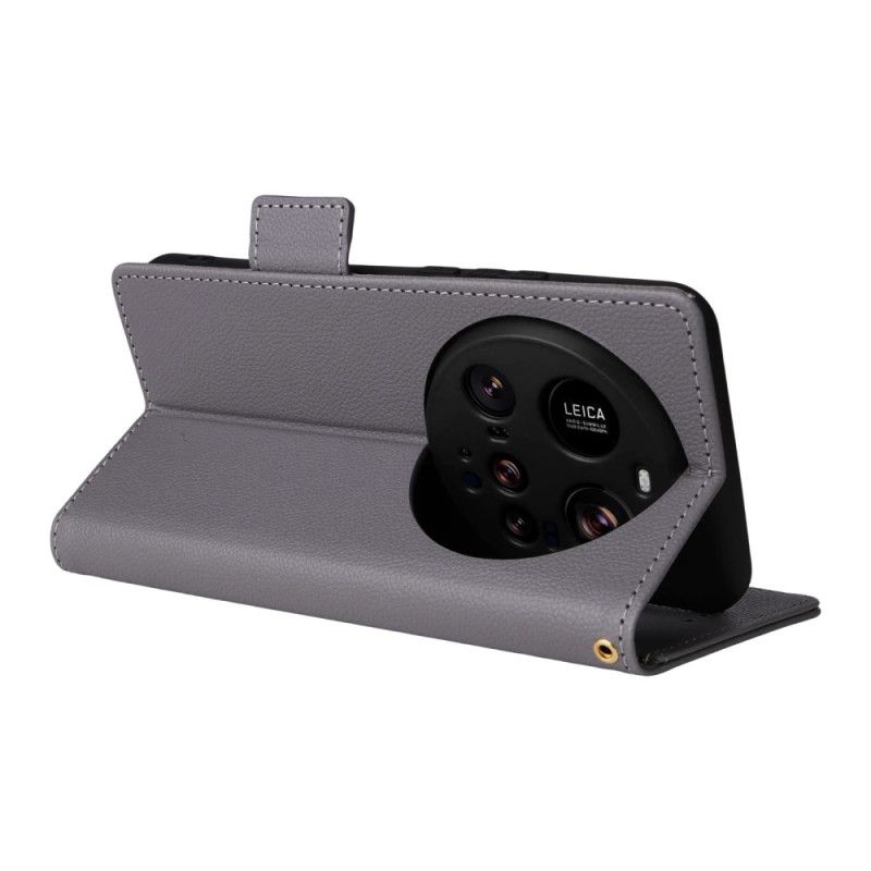 Lederhüllen Xiaomi 15 Ultra Strukturiertes Riemendesign