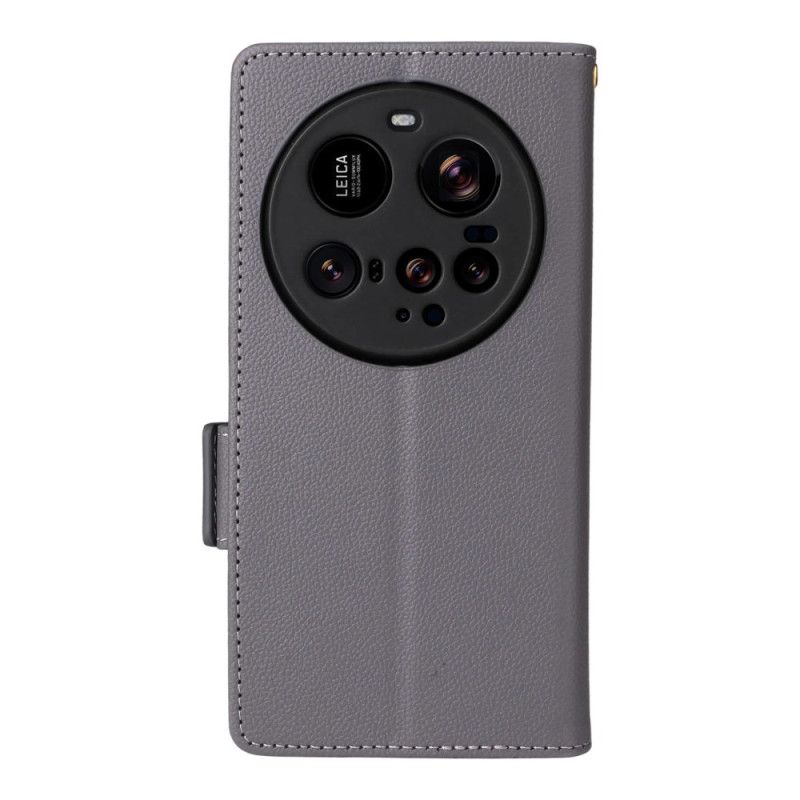 Lederhüllen Xiaomi 15 Ultra Strukturiertes Riemendesign