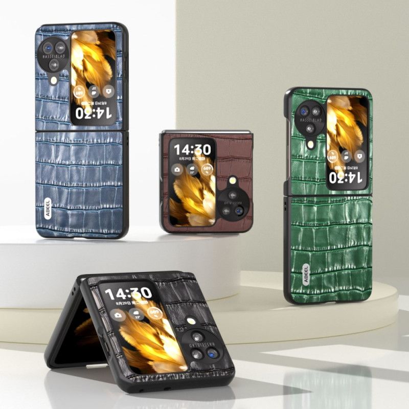 Hülle Oppo Find N3 Flip Handyhülle Krokodileffekt Abeel