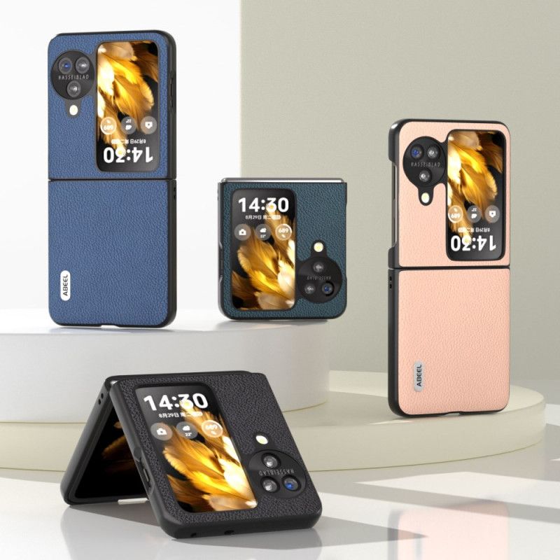 Hülle Oppo Find N3 Flip Handyhülle Litschi-ledereffekt Abeel