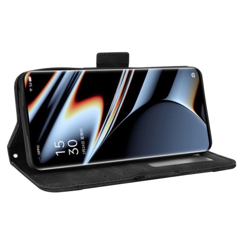 Flip Case Für Oppo Find X5 Pro Multi-card Premier Class