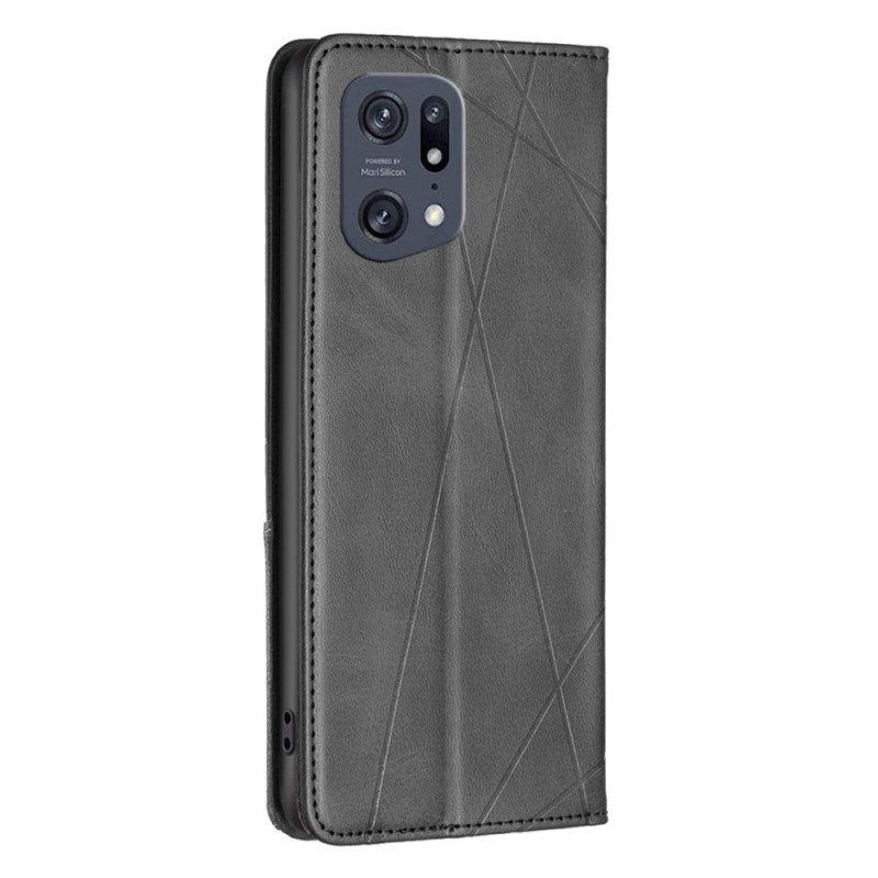 Schutzhülle Für Oppo Find X5 Pro Flip Case Diamanten