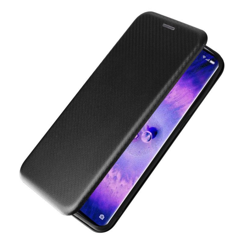 Schutzhülle Für Oppo Find X5 Pro Flip Case Kohlefaser-textur