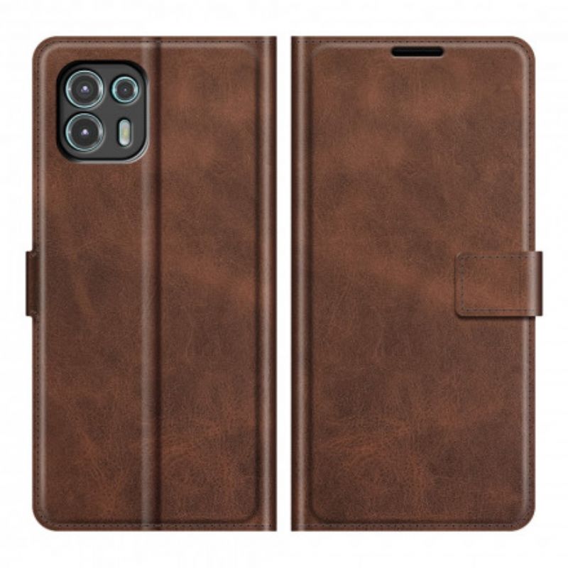 Lederhüllen Motorola Edge 20 Lite Handyhülle Slim Extreme Lederoptik