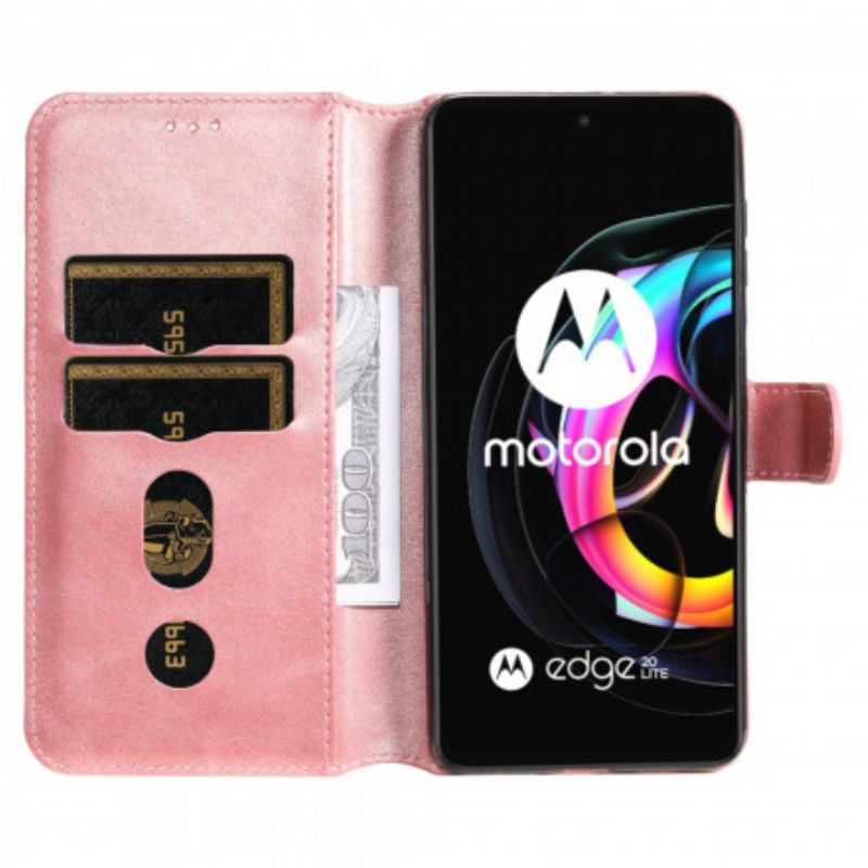 Lederhüllen Motorola Edge 20 Lite Kunstleder Neue Farben