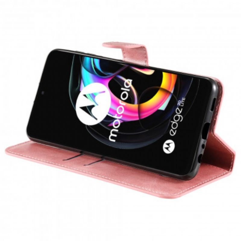 Lederhüllen Motorola Edge 20 Lite Kunstleder Neue Farben
