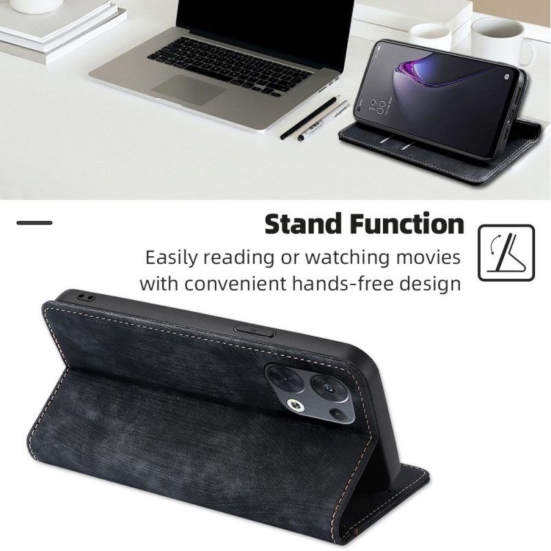 Schutzhülle Für Oppo Reno 8 Flip Case Stilisiertes Kunstleder