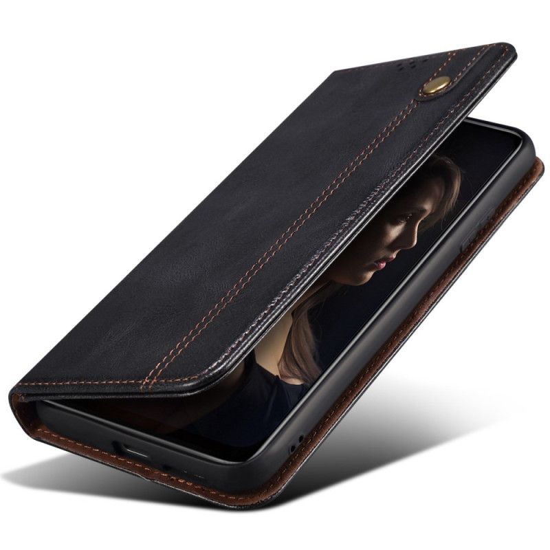 Flip Case Für Realme 14 Pro Plus 5g Gewachstes Kunstleder