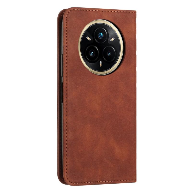 Flip Case Für Realme 14 Pro Plus 5g Rauten In Wildlederoptik