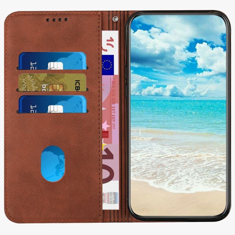 Flip Case Für Realme 14 Pro Plus 5g Rauten In Wildlederoptik