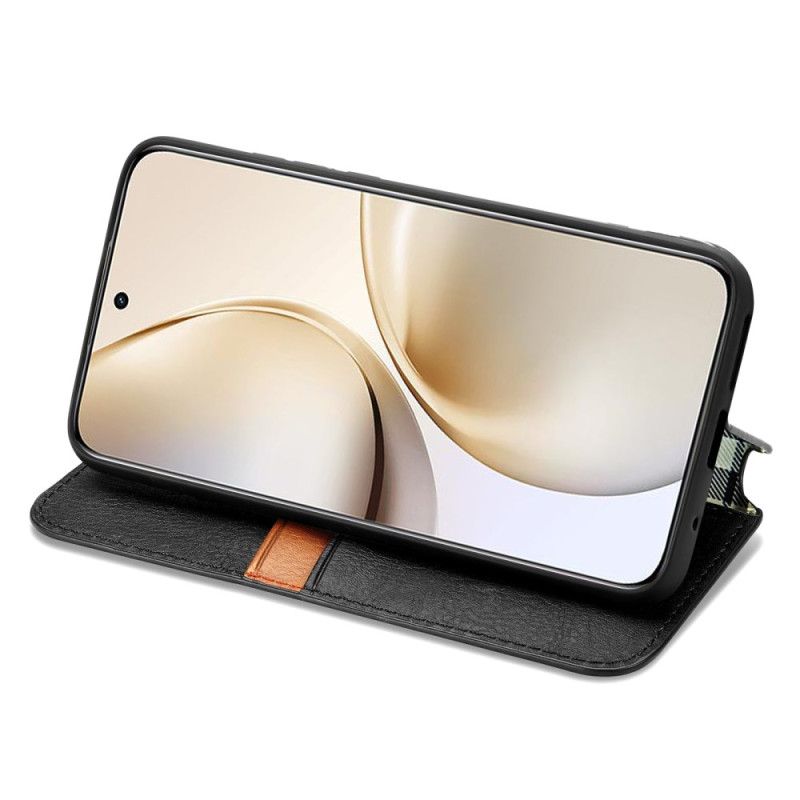 Flip Case Für Realme 14 Pro Plus 5g Vintage-wildlederoptik