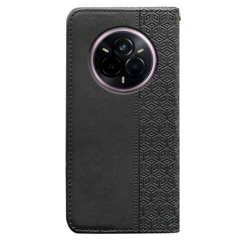 Flip Case Realme 14 Pro Plus 5g Handyhülle Karierter Riemen