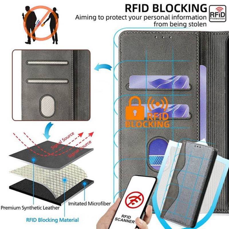 Flip Case Realme 14 Pro Plus 5g Wellenmuster