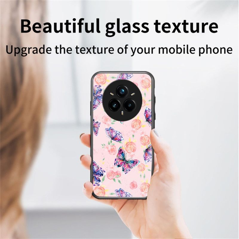 Hülle Realme 14 Pro Plus 5g Schmetterlinge Aus Gehärtetem Glas