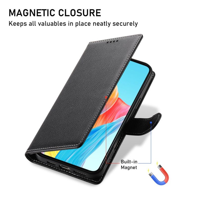 Lederhüllen Für Realme 14 Pro Plus 5g Schlicht Mit Riemen