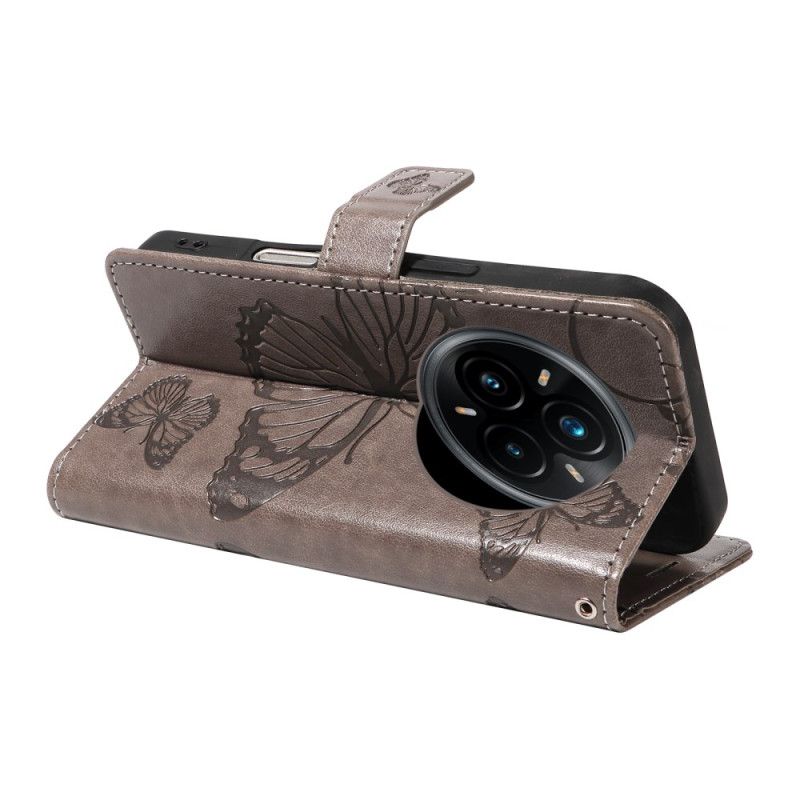 Lederhüllen Realme 14 Pro Plus 5g Handyhülle Riesige Schmetterlinge