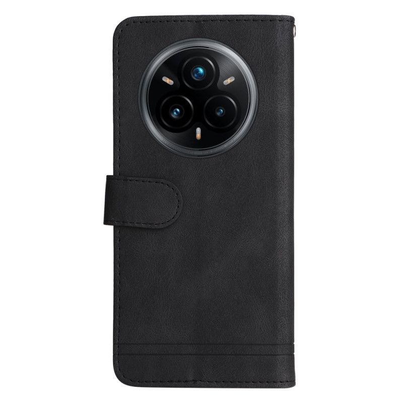 Lederhüllen Realme 14 Pro Plus 5g Handyhülle Vintage-effekt Mit Niete