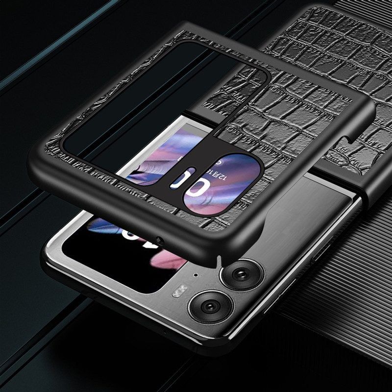 Handyhülle Für Oppo Find N2 Flip Flip Case Krokodil-textur