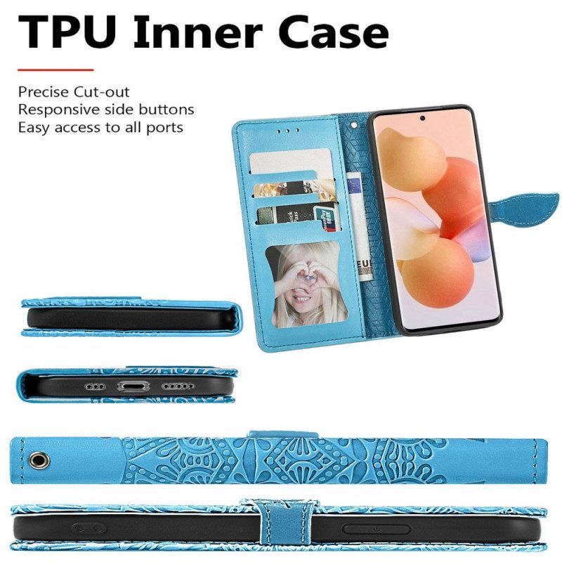 Flip Case Für Xiaomi 12 Lite Stammesblätter