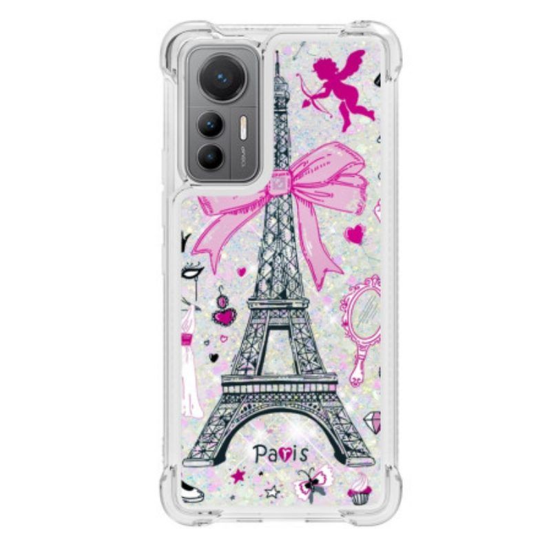 Handyhülle Für Xiaomi 12 Lite Eiffelturm-pailletten