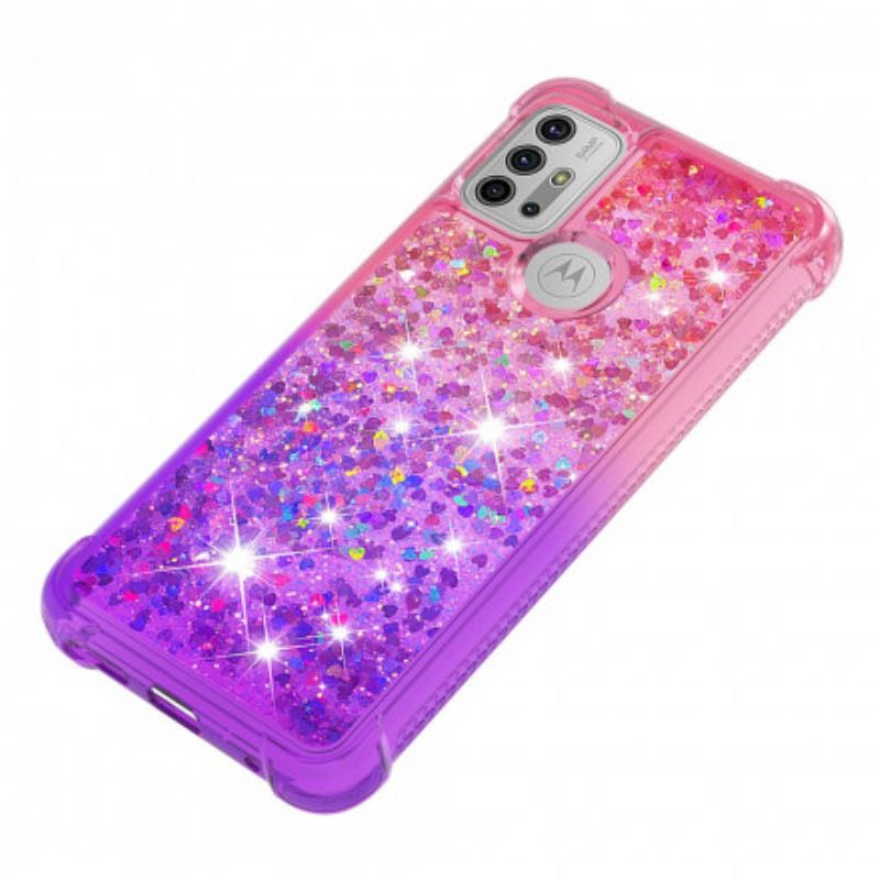 Hülle Moto G30 / G10 Handyhülle Glitzerfarben