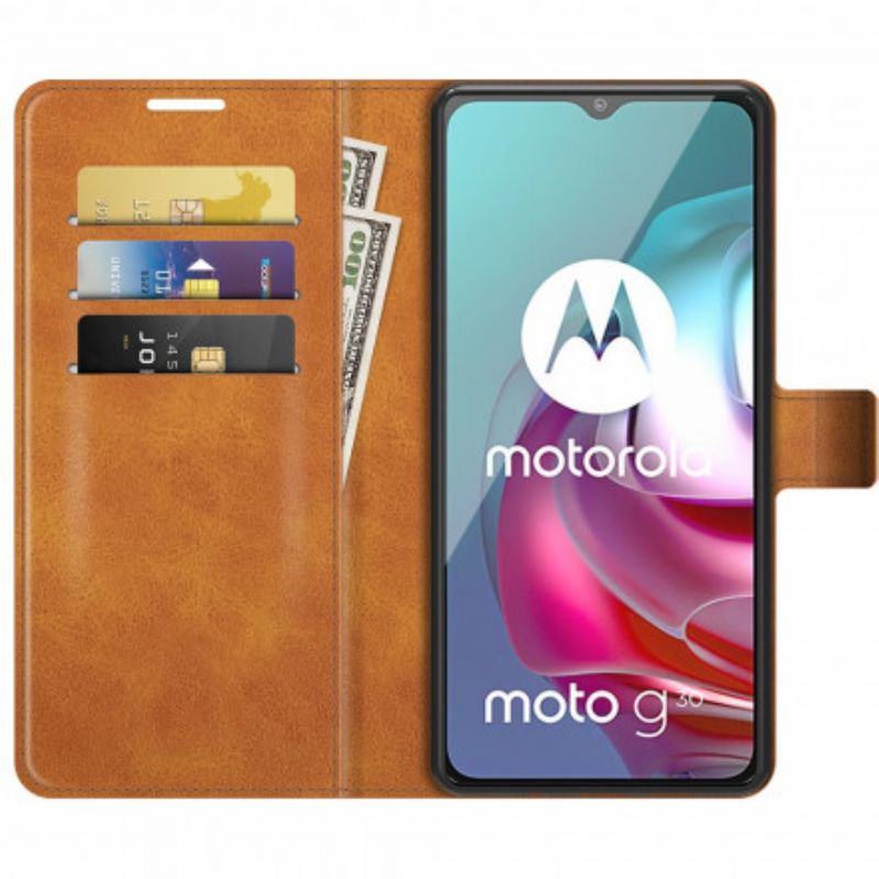 Lederhüllen Für Moto G30 / G10 Magnetverschluss