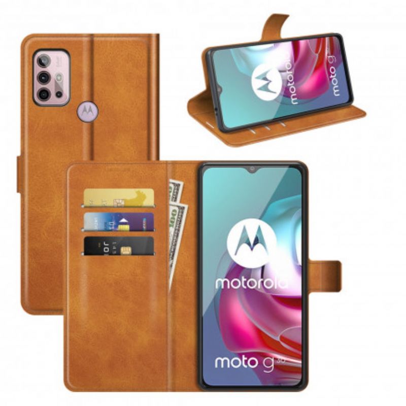 Lederhüllen Für Moto G30 / G10 Magnetverschluss