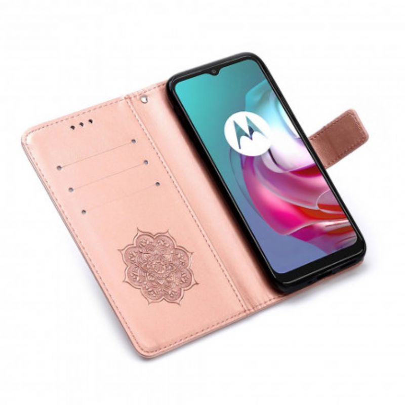 Lederhüllen Moto G30 / G10 Handyhülle Traumfänger In Lederoptik